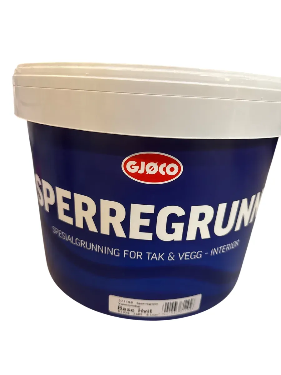 Gjøco Sperregrunn Base Hvit 9 Liter - bilde 1