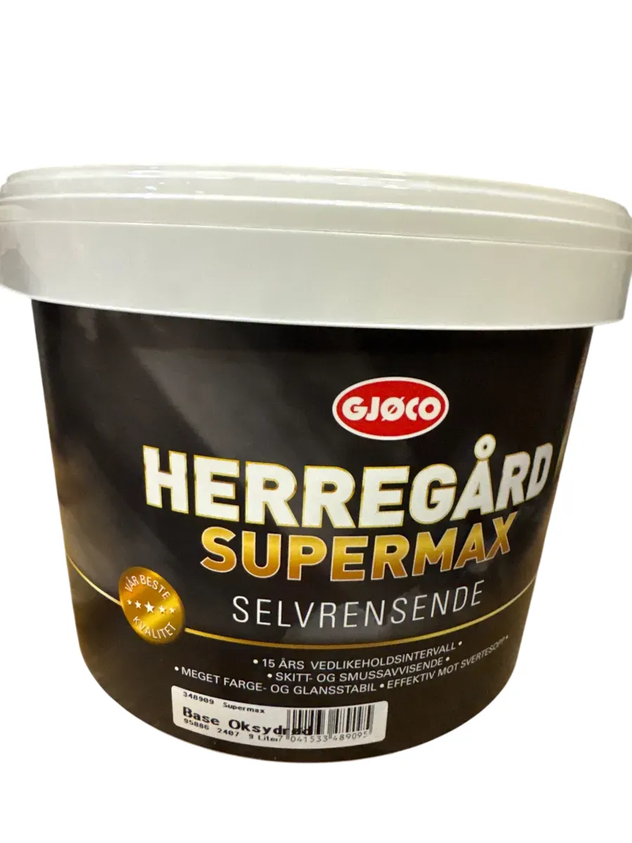 Gjøco Herregård Supermax Selvrensende 9 Liter Base Oksyd - bilde 1