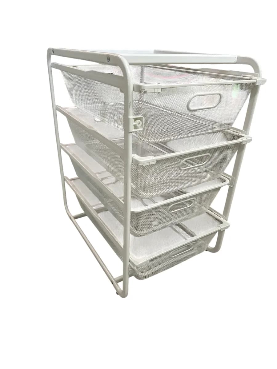 Ikea trådkurvstativ med 4 trådkurver - bilde 1