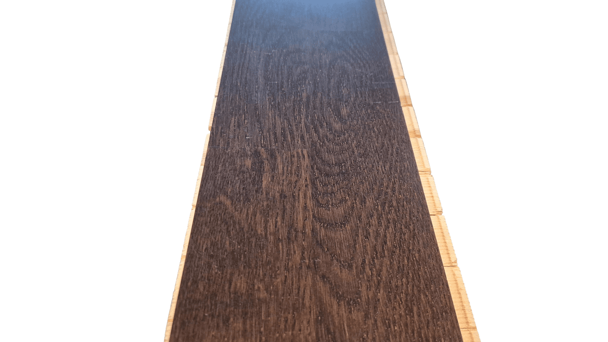 Mørk parkett Mahogni 2-stavs 2195x140x15mm - bilde 1