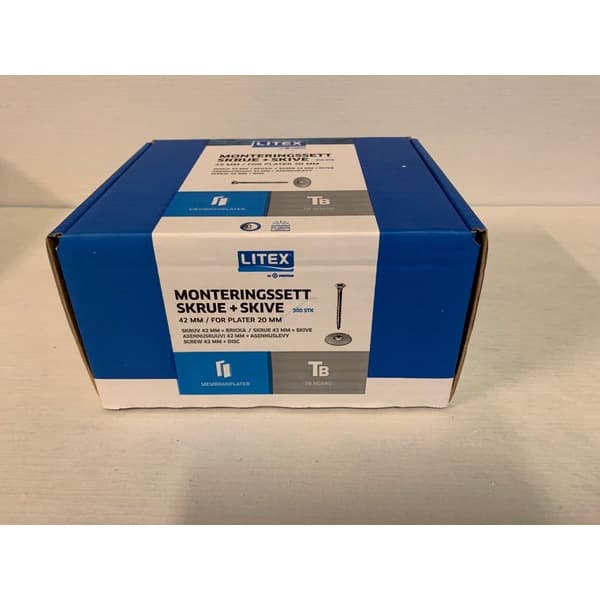 MONTERINGSSKRUE 42MM/SKIVE LITEX - bilde 1