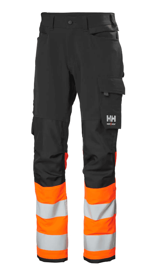 BUKSE ALNA HI-VIS KL1 ORANGE-KOKSGRÅ 50 - bilde 1