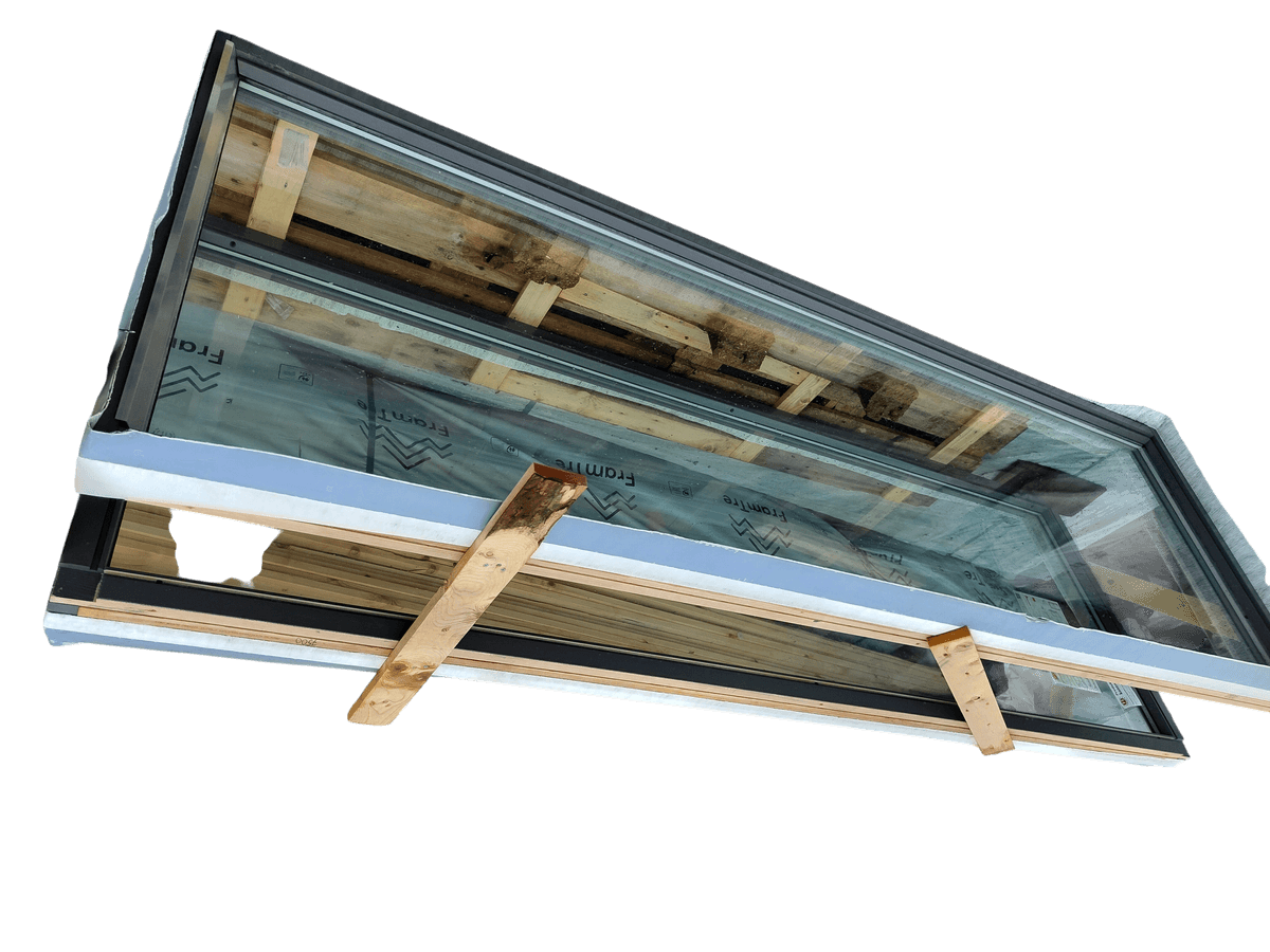 Fastkarm vindu 90x280 2-lags herdet glass - bilde 1