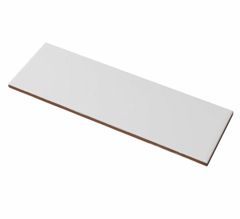 Vegg flis 10x30 matt hvit - bilde 1