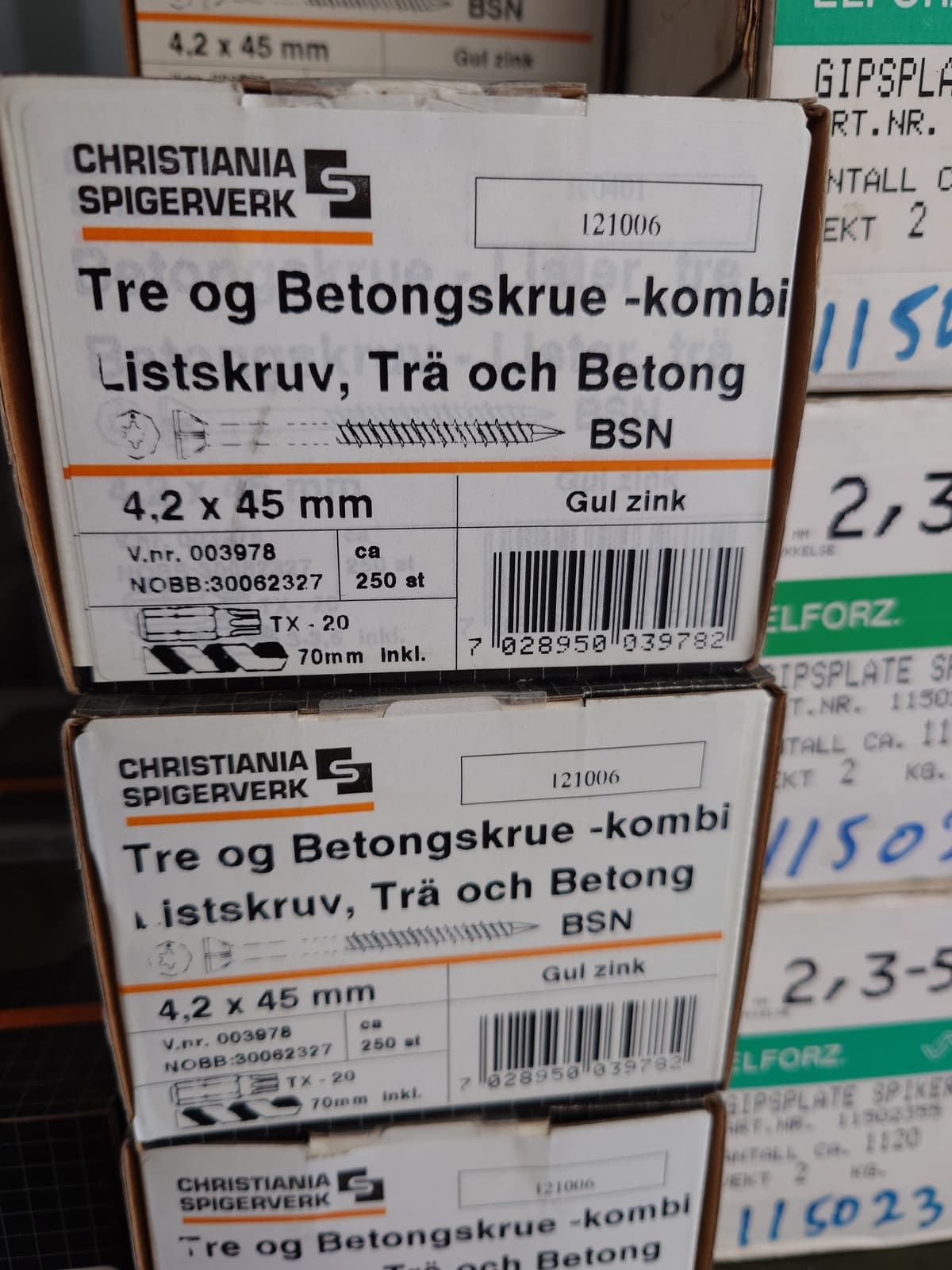 BETONGSKRUE BSN 4,2X45 T20 A250 - bilde 1