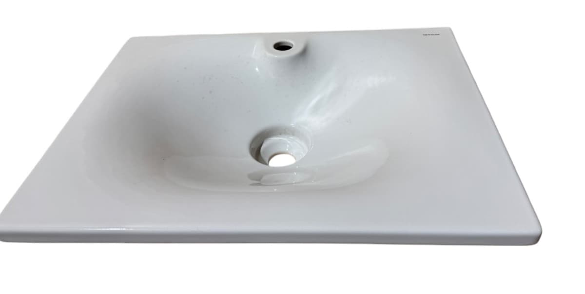 Lav vaskeservant 63cm hvit - bilde 1