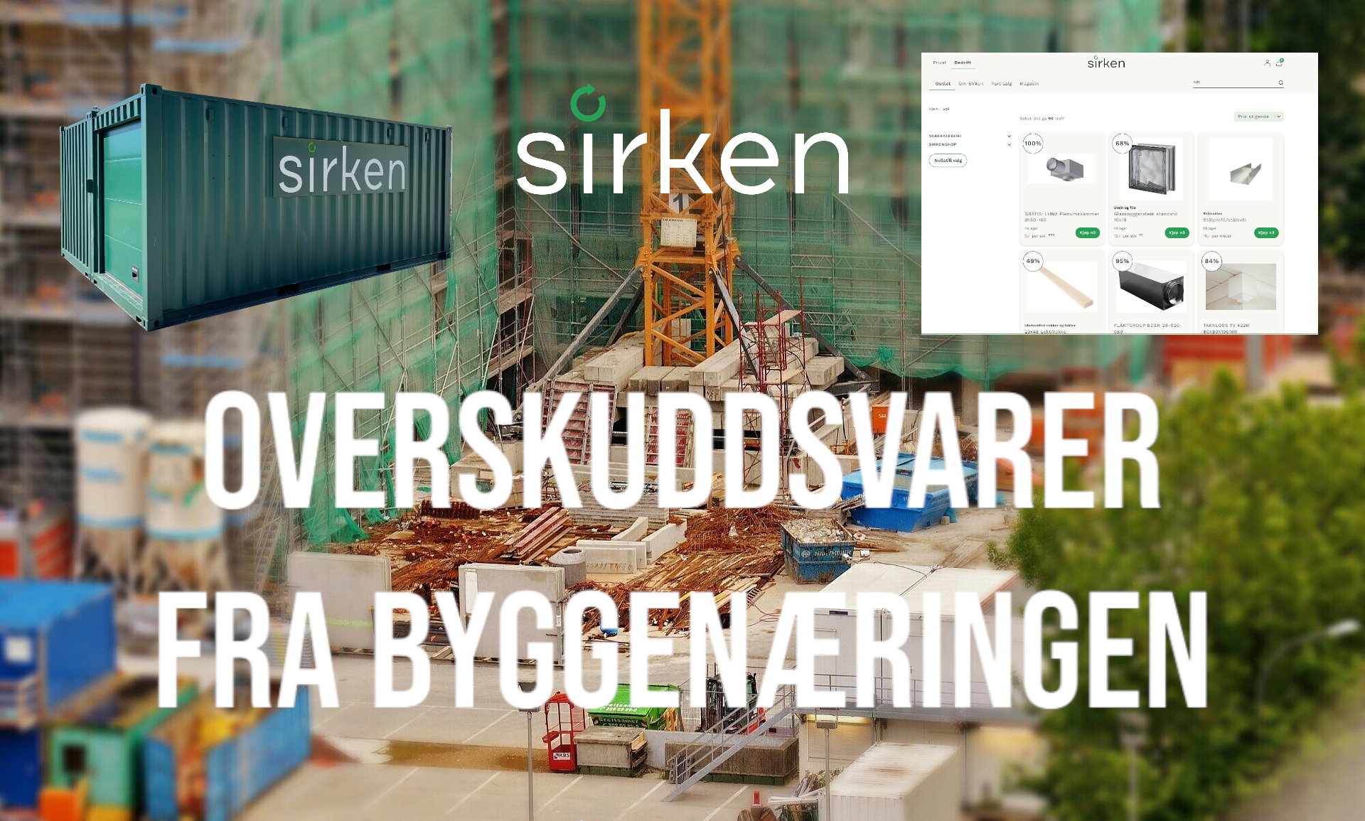 Overskuddsvarer fra byggenæringen